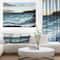 Designart - Ocean Waves at Seashore - Sea & Shore Painting Print on Wrapped Canvas